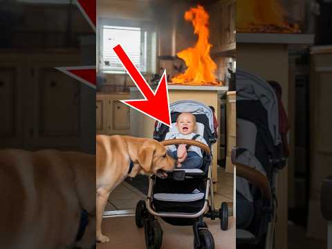 The story of the heroic Labrador retriever who saved the baby from the fire