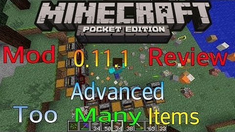 Minecraft Pocket Edition Mod Review : Advanced Too Many Items Mod