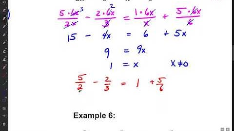 Alg 2 Section 9 6 Solving Rational Equations