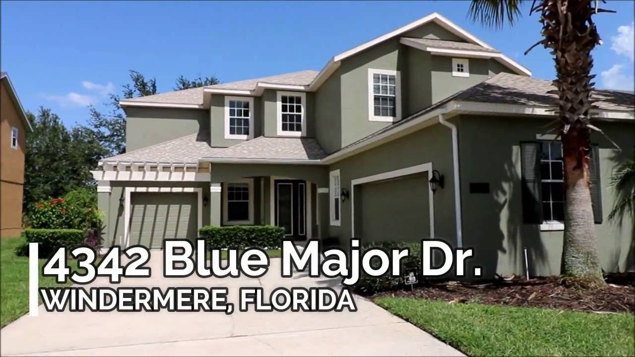 Homes for Sale in Summerport 4342 Blue Major Dr. Windermere FL YouTube