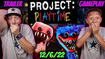 Project: Playtime - Official Cinematic & Gameplay Trailer - Poppy Playtime REACTION!!!