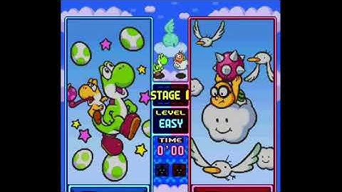 Tetris Attack (SNES / US) | VS. COM Easy Playthrough p.1