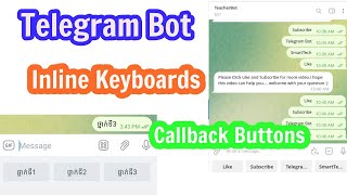Telegram Bot New Inline Keyboards button , Callback buttons