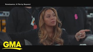 Beyonce's intimate look behind the scenes of her tour