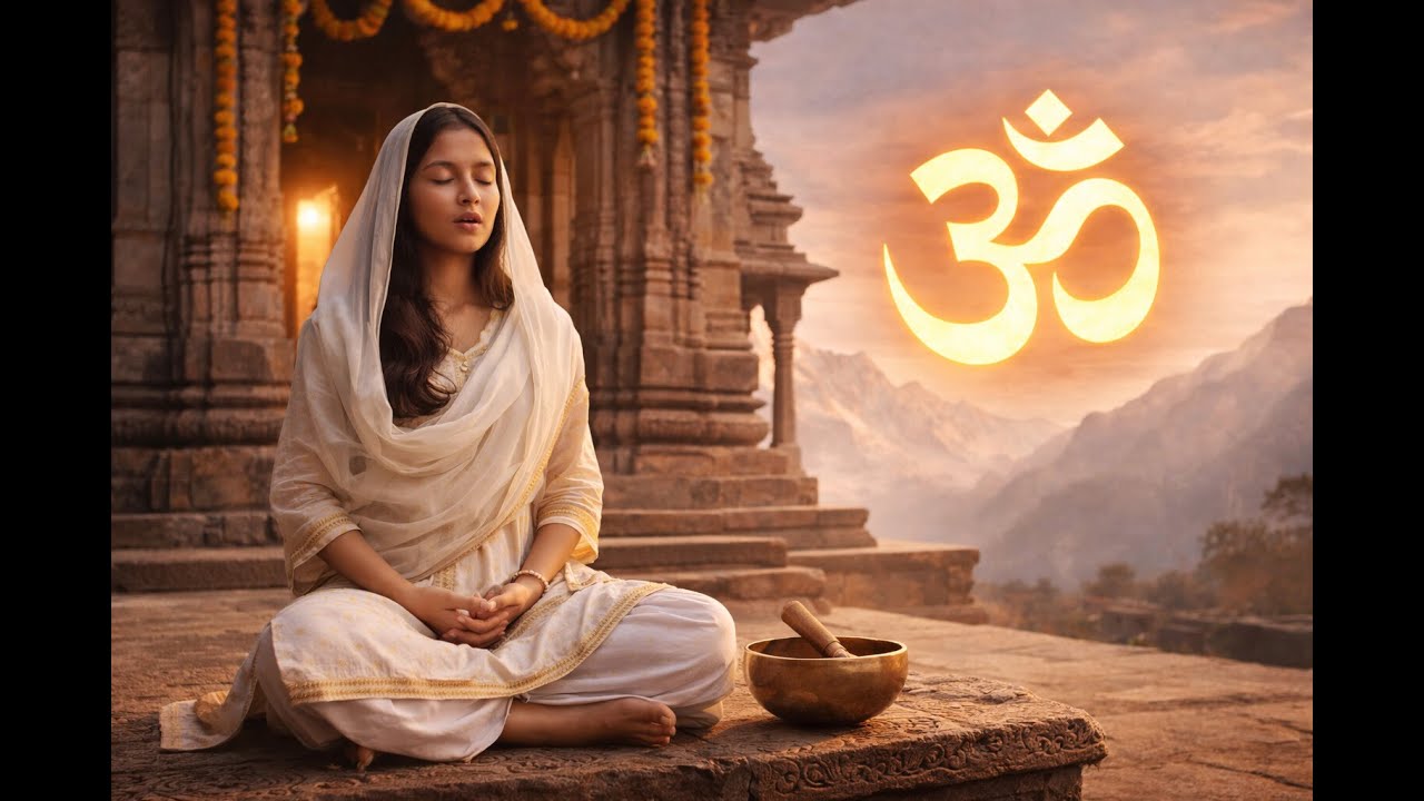 ॐ Om Chanting Meditation | Divine Peace & Temple Calm