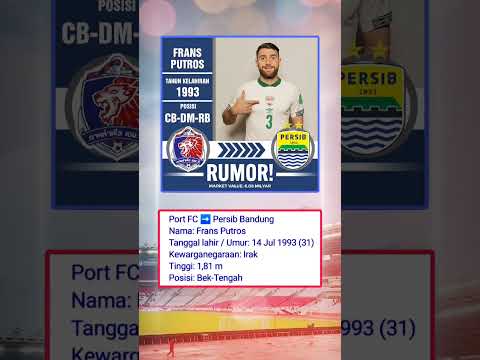 PERSIB BANDUNG: RUMOR TRANSFER MASUK #persib #persibbandung  #briliga1