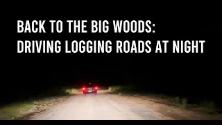 Back to the Big Woods!  Driving Logging Roads at Night in Maine and Why I've been MIA