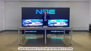 Brightness test of NSE Hot-selling model Car Roof Top LED Display