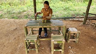 Complete Roofing For The Kitchen  How to Make Beautiful Tables And Chairs From Bamboo in 2024