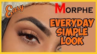 Everyday Simple Brown Eyeshadow Tutorial - Morphe 350 Palette - Under 5 Minutes