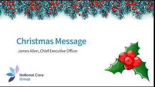 Christmas Message from James Allen, CEO