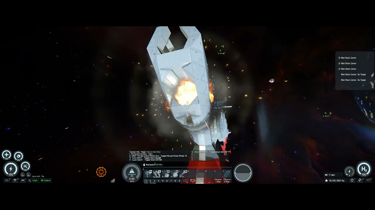Yamato Vs USS Enterprise |space engineers - YouTube