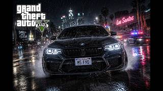 BMW DRIFITNG ON LATE NIGHT RAIN !! M5 F 90 BMW!! ( 4K 120 fps )