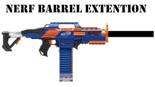 Nerf Barrel Extention using 3D printed parts