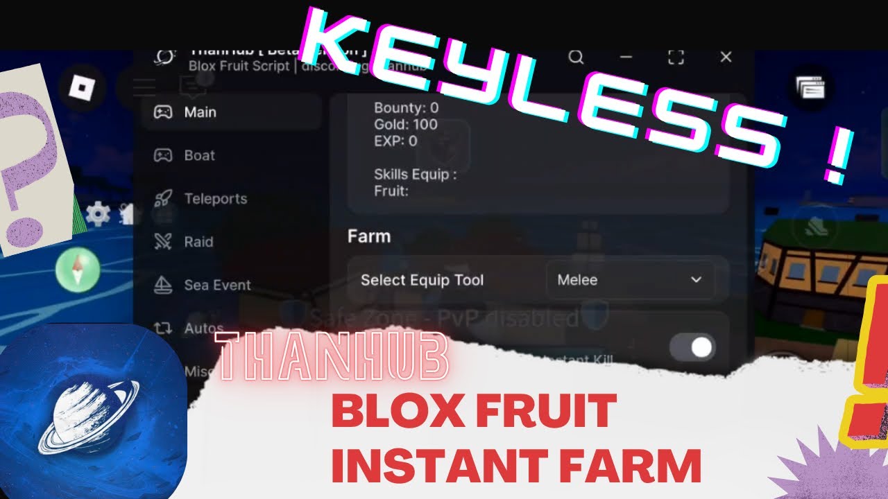 BEST BLOX FRUIT SCRIPT ! INSTANT AUTO FARM ! INSTANT AUTO BOSS ! AUTO RAID ! NO KEY