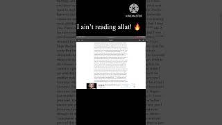 I Aint Reading Allat