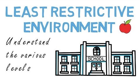 What is the Least Restrictive Environment (LRE)?