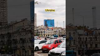 A tower in Kyiv damaged by a rocket #city #travelshorts