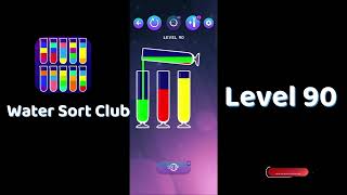 🎮 Water Sort Club Level 90 Walkthrough | Fun Liquid Sorting Game 💧 | SolutionGuruji