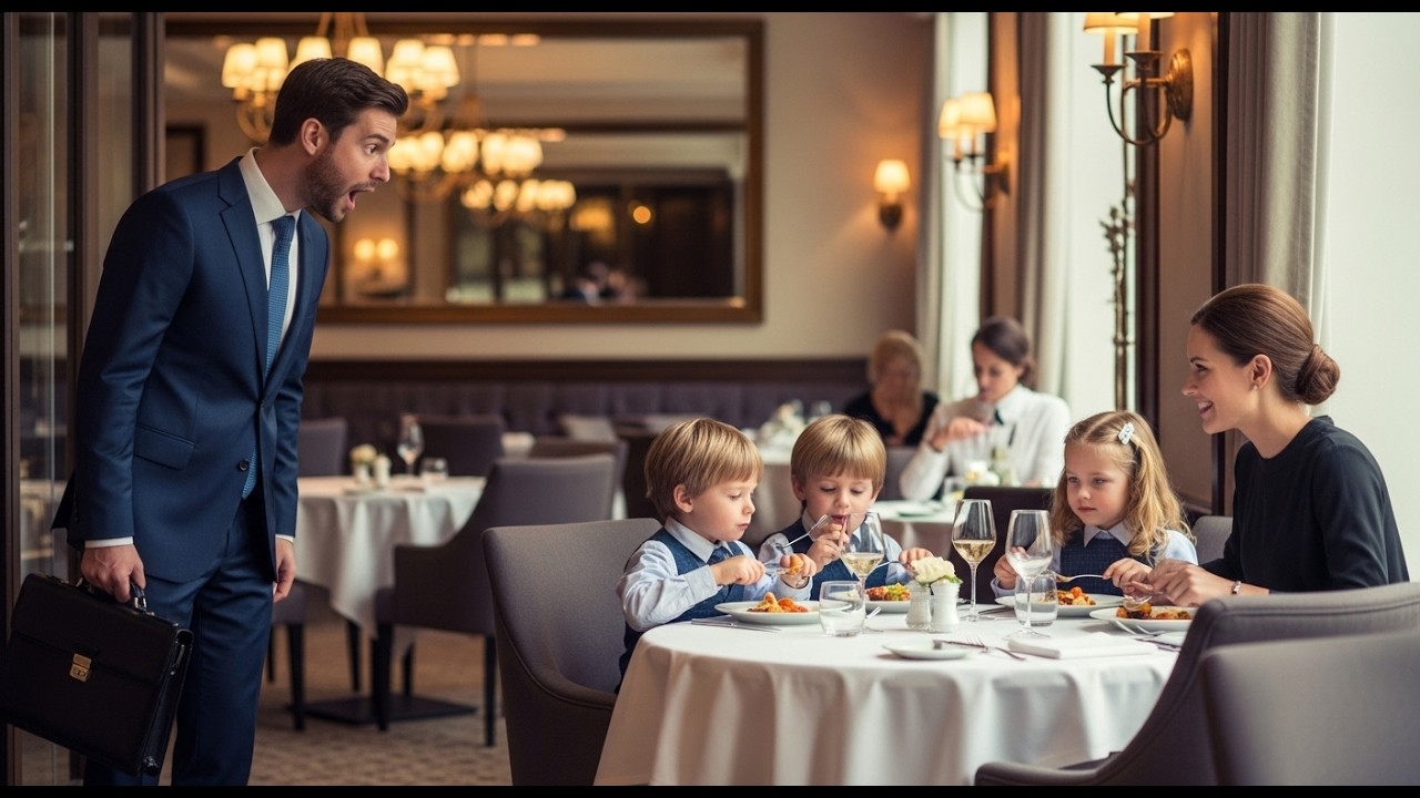 Millionaire Finds His Ex-Wife at a Restaurant — with Triplets Who Look Just Like Him