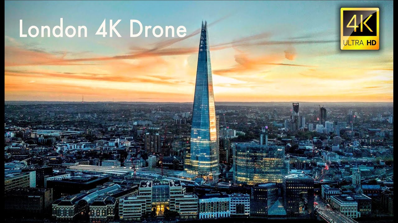 LONDON - 4K UHD Drone Video | Tour London, England in 4K Drone Footage