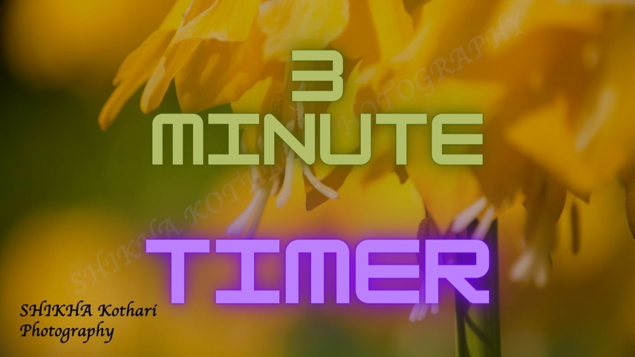 3 Minute Timer | with Inspirational Quotes | followed by 5 seconds buzzer | NALITS