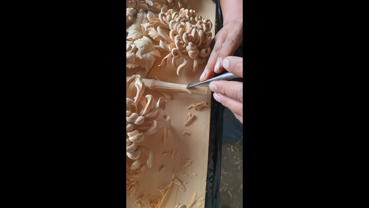 Mastering Wood Chrysanthemum Carving: Genius or Idiot? 🌟