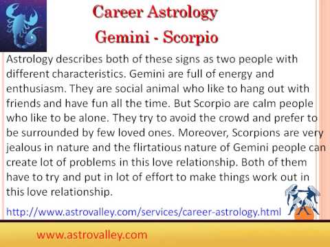 gemini and scorpio gemini and scorpio