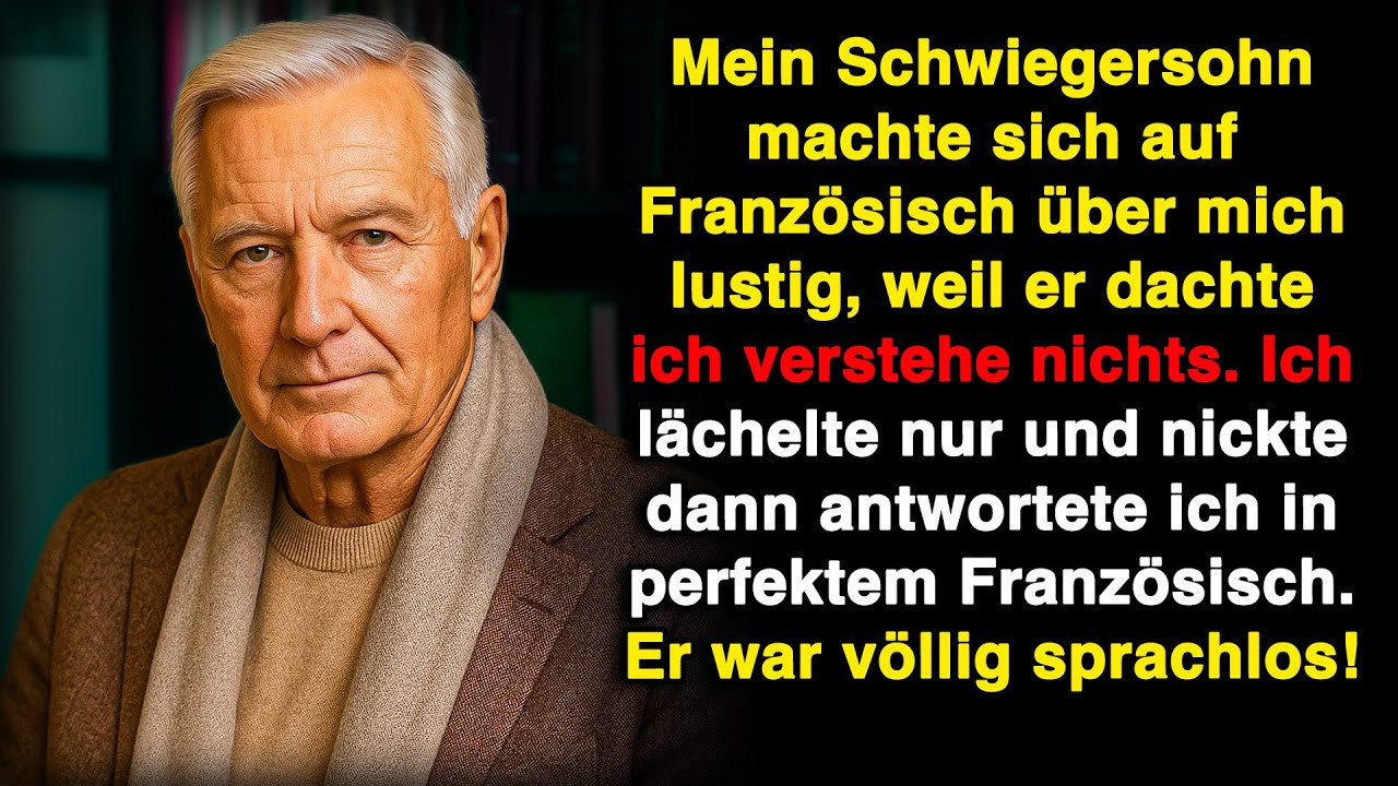 Mein Schwiegersohn lachte auf Französisch über mein Geschenk – bis ich fließend antwortete!