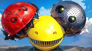 Robot Pacman vs Cartoon Cat vs  Pacman vs Monster Pacman 5