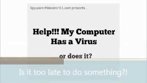 Adware, Spyware, Computer Virus Diagnoses