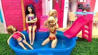 Barbie Dream House Barbie Chelsea Skipper Stacie!! Part 2