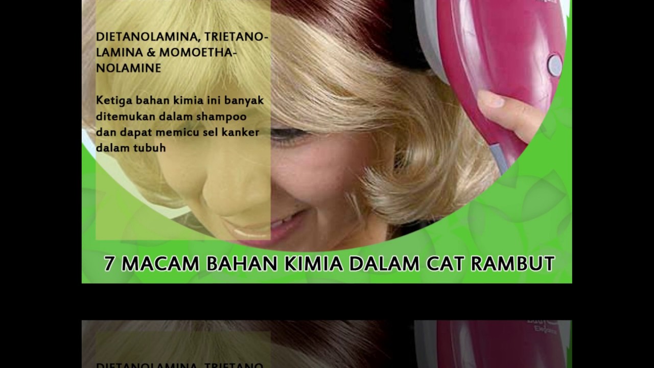 7 Bahan Berbahaya Dalam Cat  Rambut  YouTube