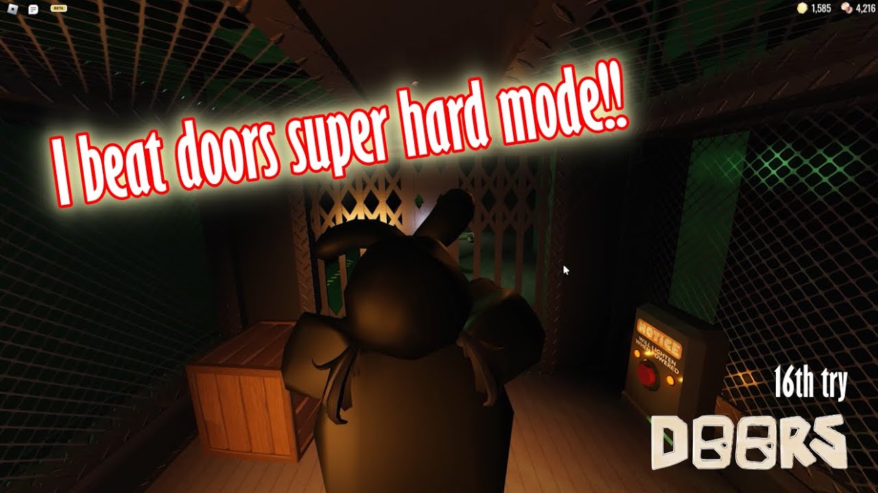 Roblox [doors] finally I BEAT doors SUPER HARD MODE!! (no cheat) - YouTube