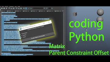maya, offset matrix constraint , rigging , 3D , code , 骨架綁定 , 約束 , 矩陣