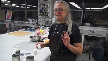 Carborundum Collagraph Printmaking - MIXING PASTE