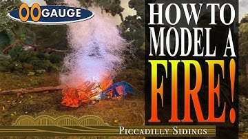 OO GAUGE, HOW TO MODEL A FIRE! On my model railway