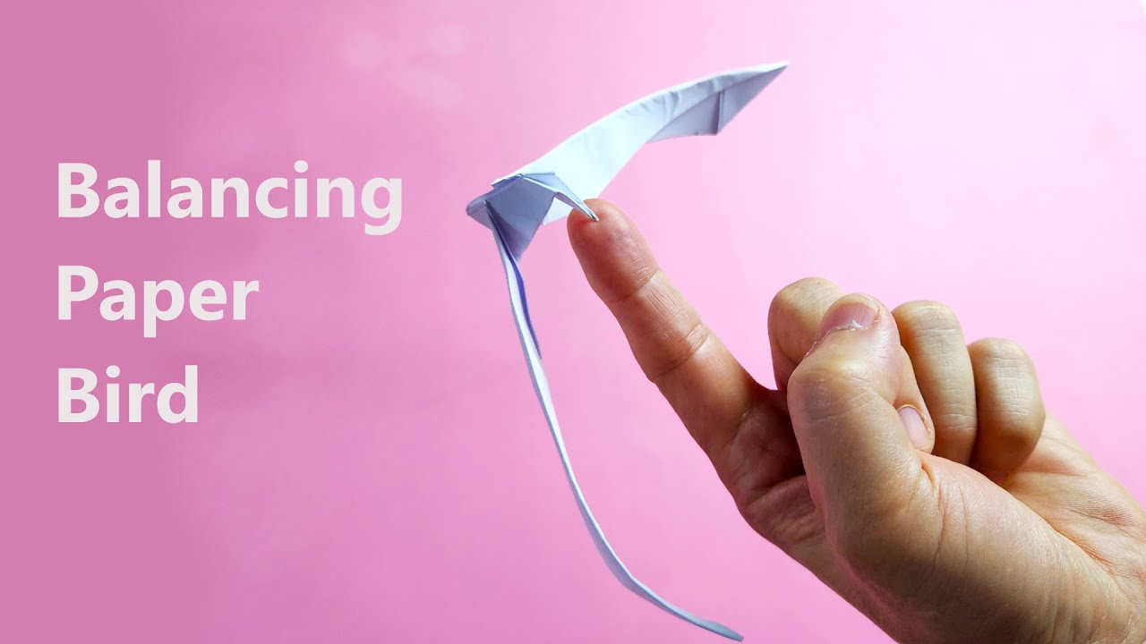 How to Make an Origami Bird Easy | Balancing Paper Bird - YouTube