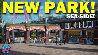 Blackpool Says Hi.. NEW PARK (And A Woodie)!!  Planet Coaster Realistic BeachSide Park  Episode 1