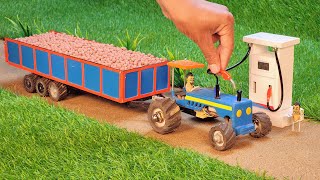 diy tractor mini petrol pump science project || @MiniCreative1 || keepvilla