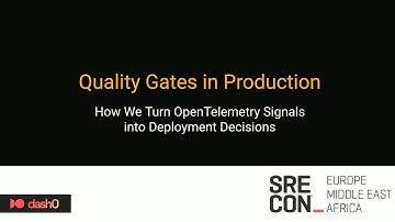 SREcon25 Europe/Middle East/Africa - Quality Gates in Production: How We Turn OpenTelemetry...