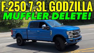 Ford F250 7.3L GODZILLA V8 w/ MUFFLER DELETE!