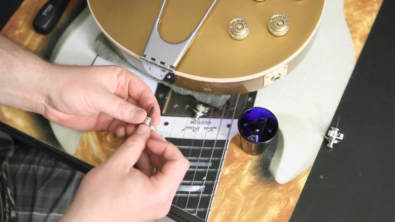 Step by Step on How to Install Schaller Strap Locks on a Les Paul or any  Guitar by Scott Sill 
