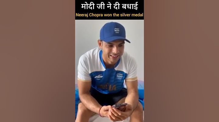 PM Modi ji speaks to Neeraj Chopra, congratulates him for winning silver at paris Olympic.
