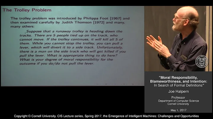 Joe Halpern, "Moral Responsibility, Blameworthines...