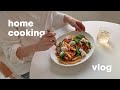 주말에 집에서 펜네 요리해먹기, 펜네 크림파스타, 펜네 파스타 알라 노르마 | Home Cooking Vlog (Penne Pasta)