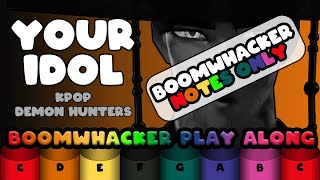 Your Idol Kpop Demon Hunters - Boomwhacker Play Along Easy - Boomwhacker Notes Only