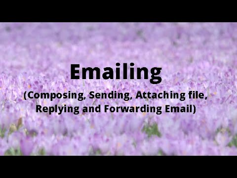 Emailing (Composing, sending, attaching file, replying and forwarding Email)-BZU Course(COMP101)