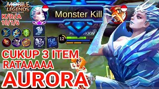 Aurora top 1 global 2021 / Aurora build tersakit / Aurora emblem terbaru - Mobile Legends