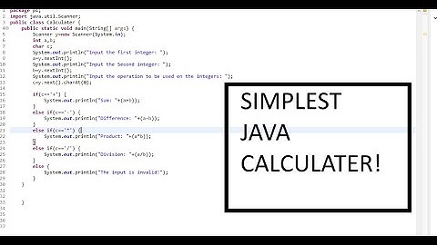 CREATE SIMPLE CALCULATOR IN JAVA(FOR BEGINNERS)